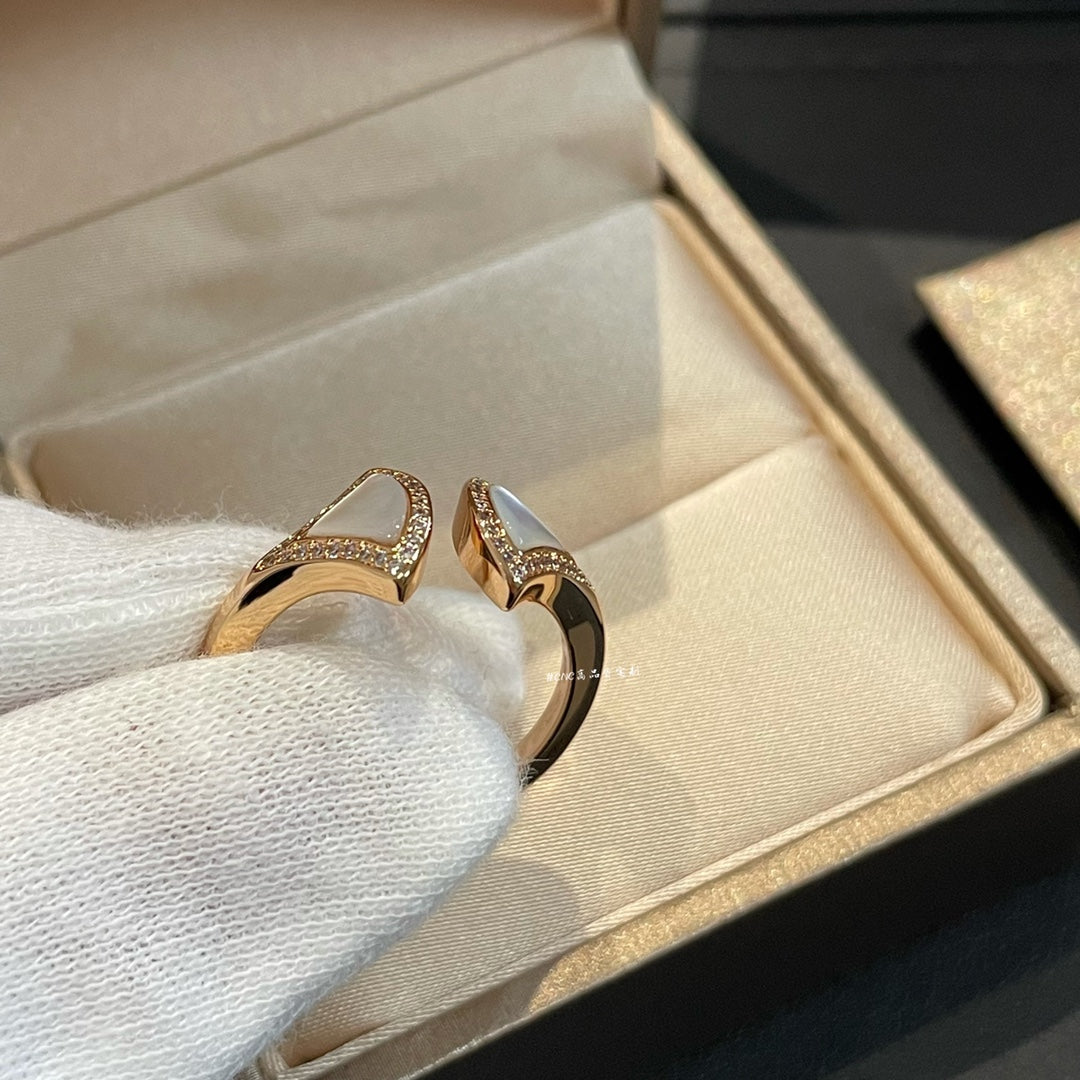 [LORA]DREAM MOP DIAMOND OPEN RING