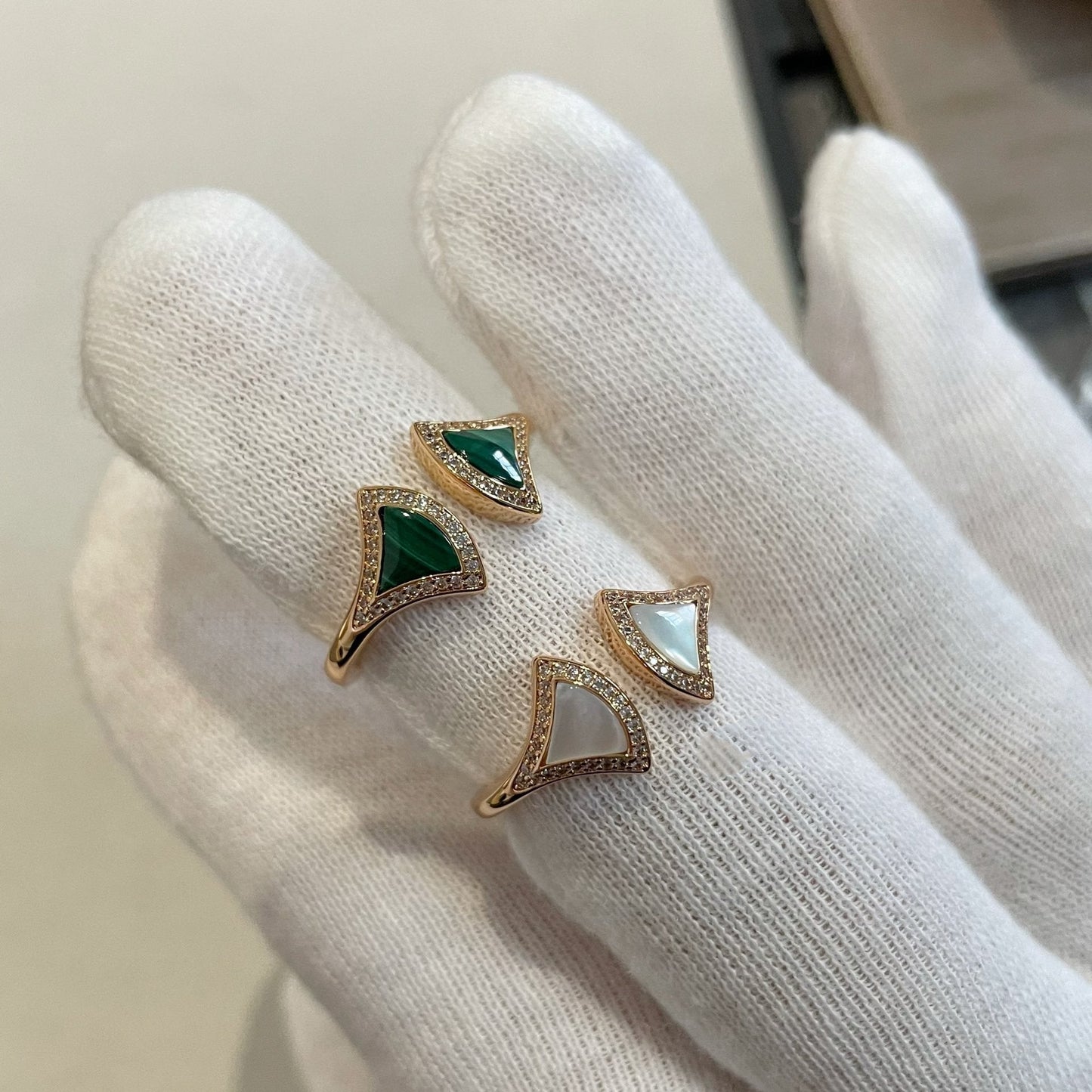 [LORA]DREAM MOP DIAMOND OPEN RING