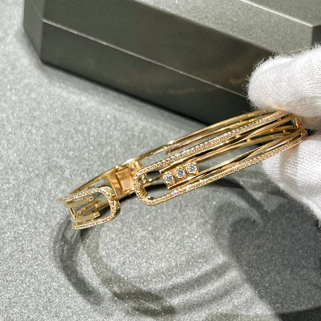 [LORA] MOVE 10TH PAVED DIAMOND BRACELET