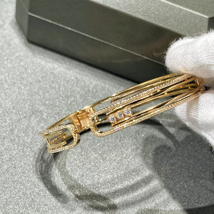 [LORA] MOVE 10TH PAVED DIAMOND BRACELET