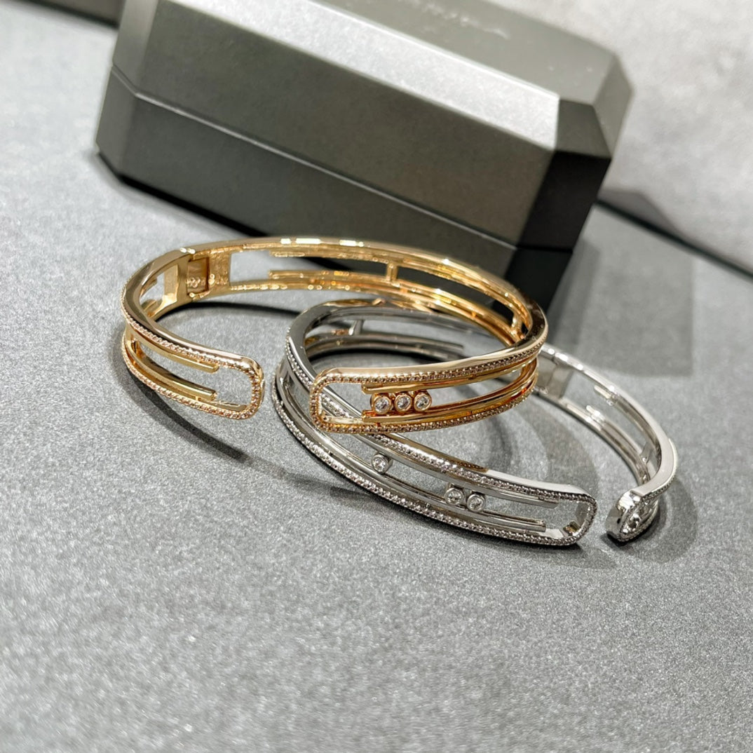[LORA] MOVE 10TH PAVED DIAMOND BRACELET