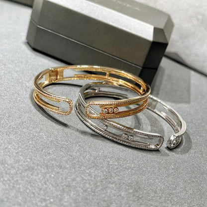 [LORA] MOVE 10TH PAVED DIAMOND BRACELET
