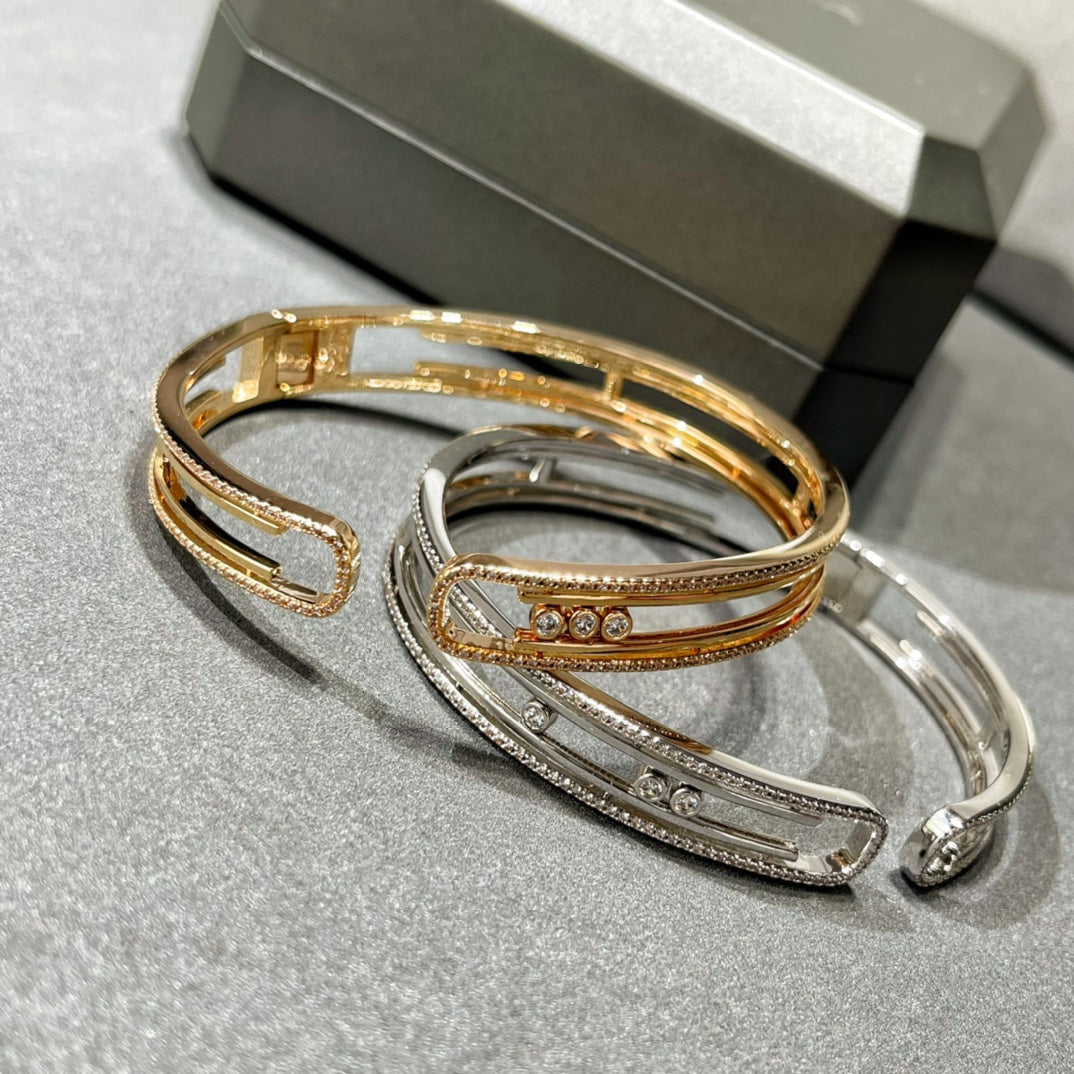 [LORA] MOVE 10TH PAVED DIAMOND BRACELET
