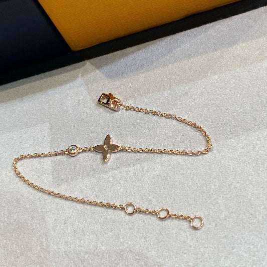 [LORA]STAR DIAMOND PINK GOLD BRACELET