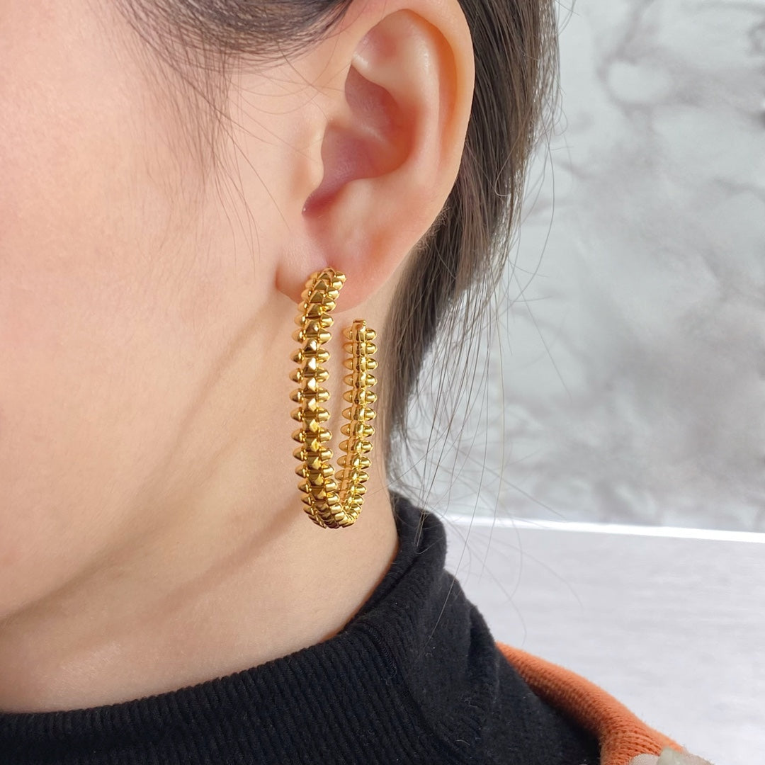 [LORA] CLASH HOOP LARGE EARRINGS