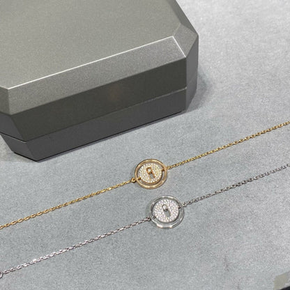 [LORA] LUCKY MOVE DIAMOND PAVED BRACELET