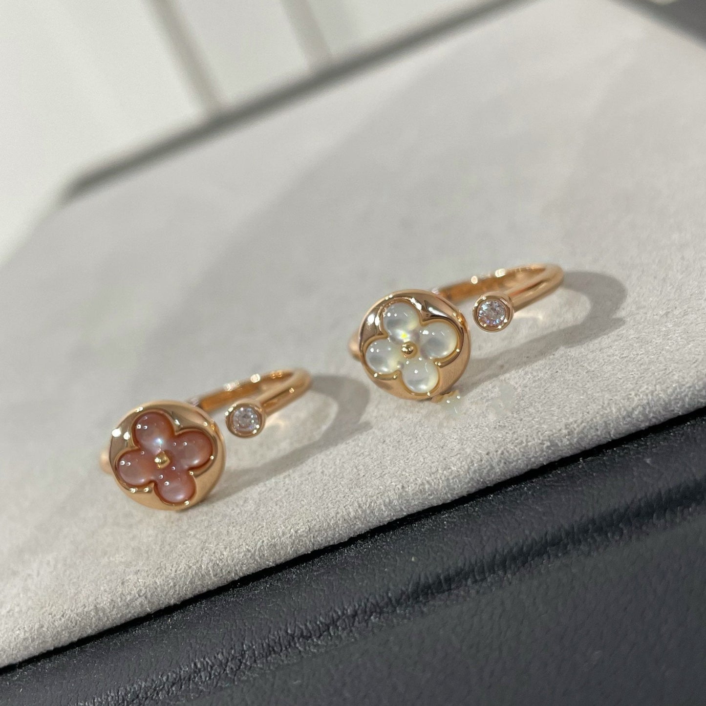 [LORA]SUN 1 DIAMOND PINK MOP RING