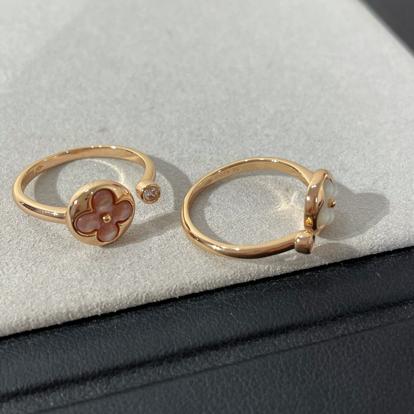 [LORA]SUN 1 DIAMOND PINK MOP RING