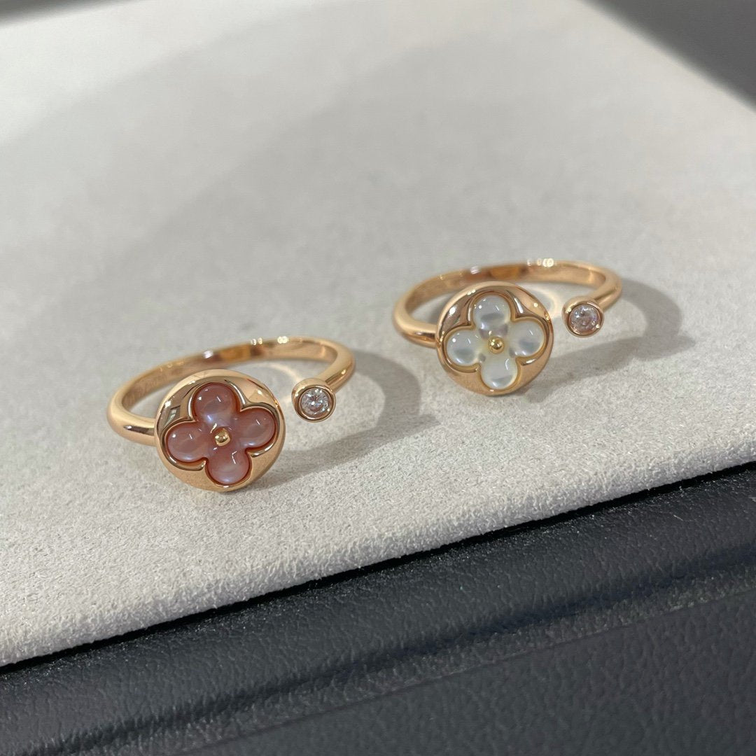 [LORA]SUN 1 DIAMOND PINK MOP RING