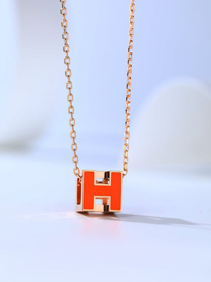[LORA]H CAGE PINK GOLD NECKLACE
