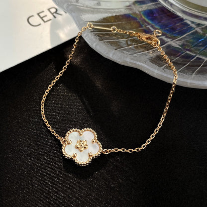 [LORA]LUCKY SPRING ROSE GOLD MOP BRACELET