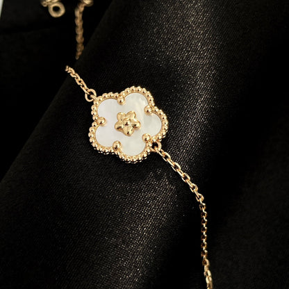 [Lora]LUCKY SPRING ROSE GOLD MOP BRACELET