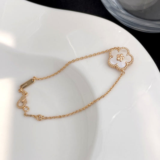 [LORA]LUCKY SPRING ROSE GOLD MOP BRACELET
