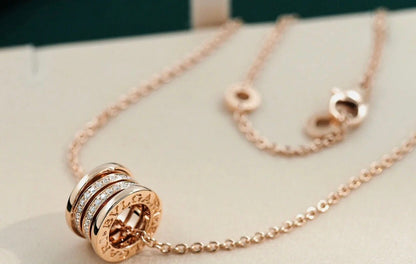 [LORA]ZERO 1 PINK GOLD DIAMOND NECKLACE