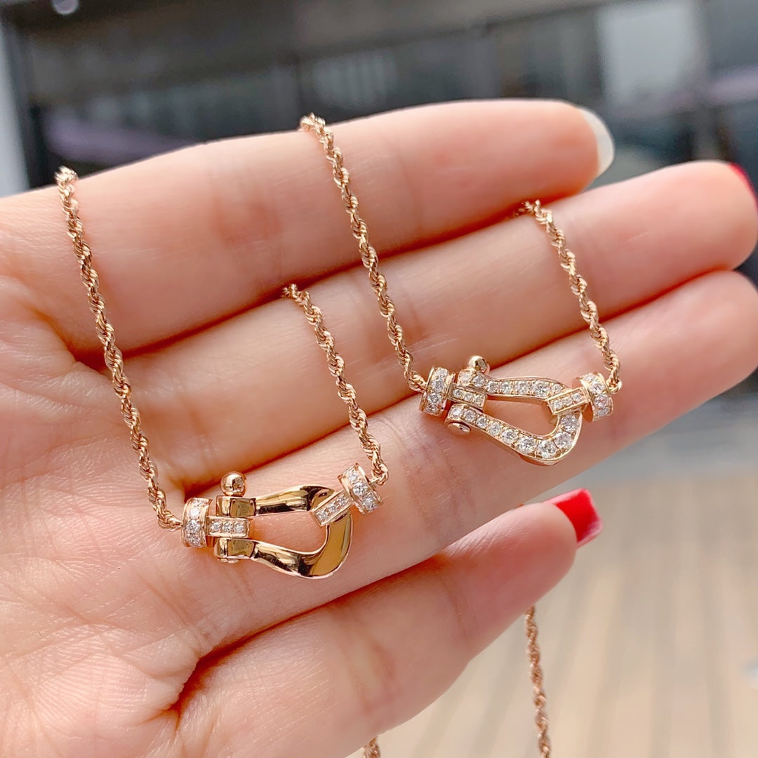 [LORA]FORCE 10 PINK GOLD DIAMOND NECKLACE
