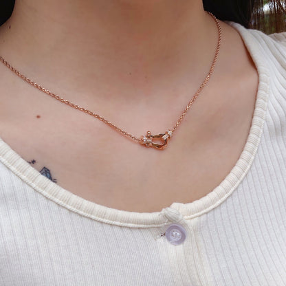 [LORA]FORCE 10 PINK GOLD DIAMOND NECKLACE