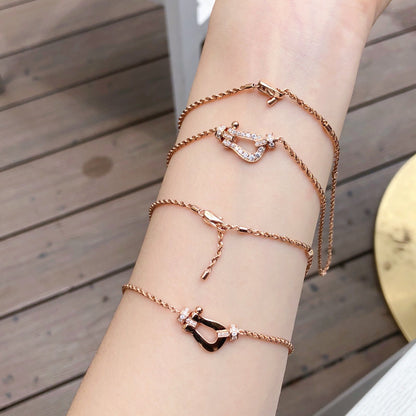 [LORA]FORCE 10 PINK GOLD DIAMOND NECKLACE