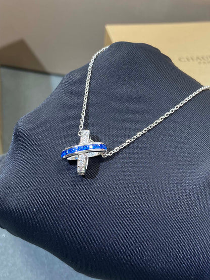 [LORA]LIENS DIAMOND SILVER NECKLACE