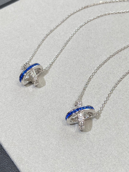 [LORA]LIENS DIAMOND SILVER NECKLACE