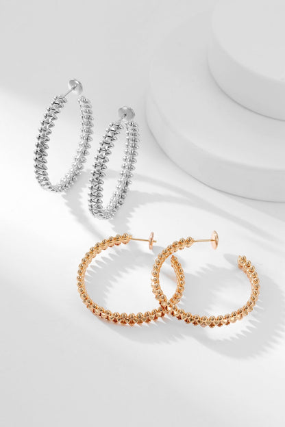[LORA]CLASH HOOP EARRINGS