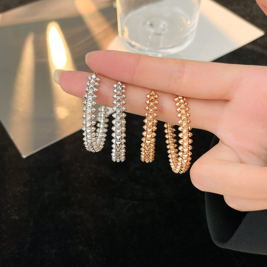 [LORA] CLASH HOOP LARGE EARRINGS