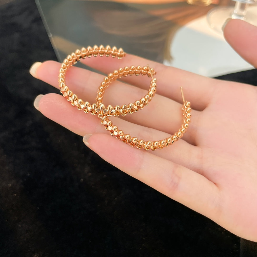 [LORA] CLASH HOOP LARGE EARRINGS