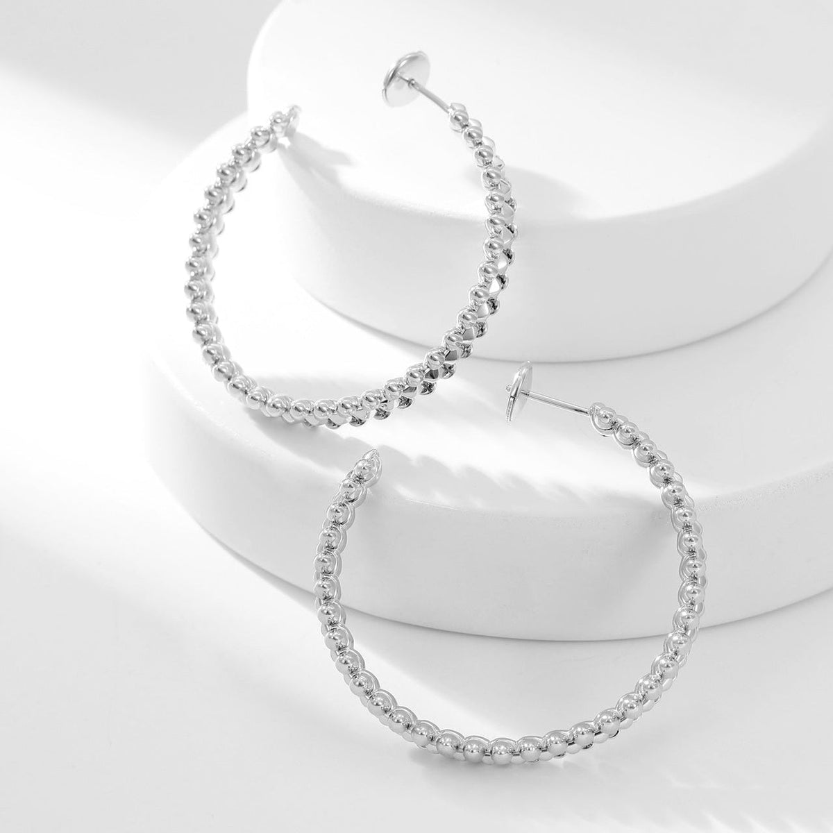 [Lora] CLASH HOOP LARGE EARRINGS