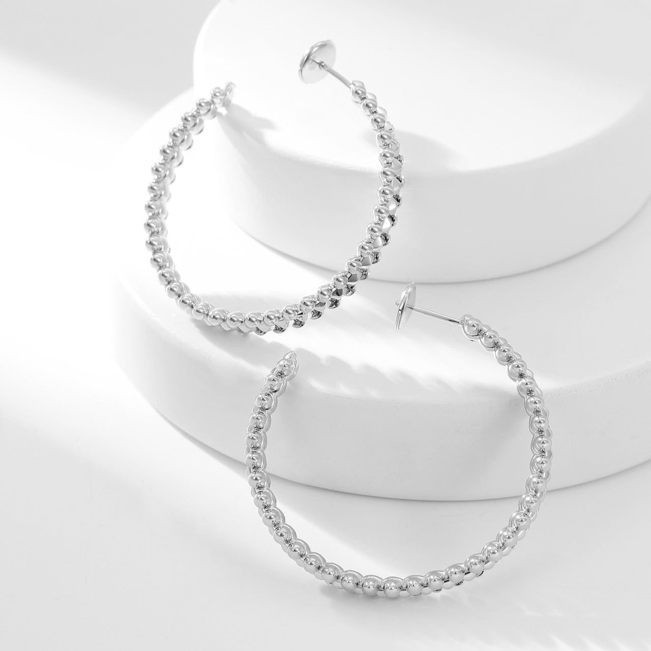 [LORA] CLASH HOOP LARGE EARRINGS