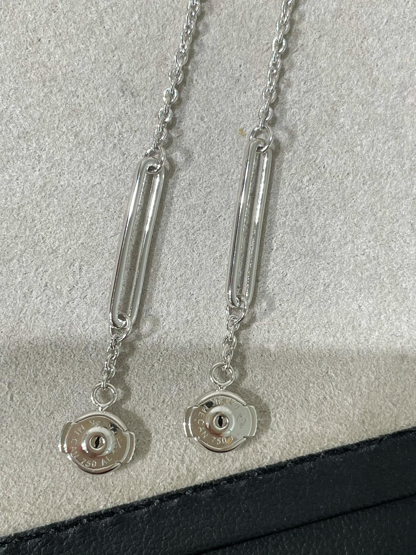 [LORA]CHAINE CHAOS DIAMOND DROP EARRINGS