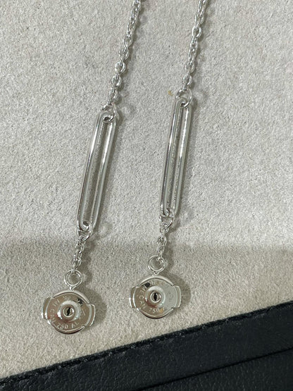 [LORA]CHAINE CHAOS DIAMOND DROP EARRINGS