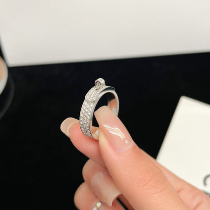 [LORA]KELLY SILVER DIAMOND RING