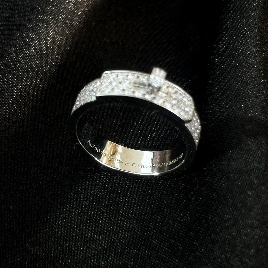 [LORA]KELLY SILVER DIAMOND RING