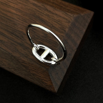 [LORA]RONDE SMALL SILVER DIAMOND RING
