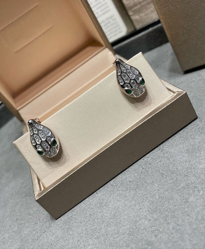 [LORA]SERPENT DIAMOND STUD EARRINGS
