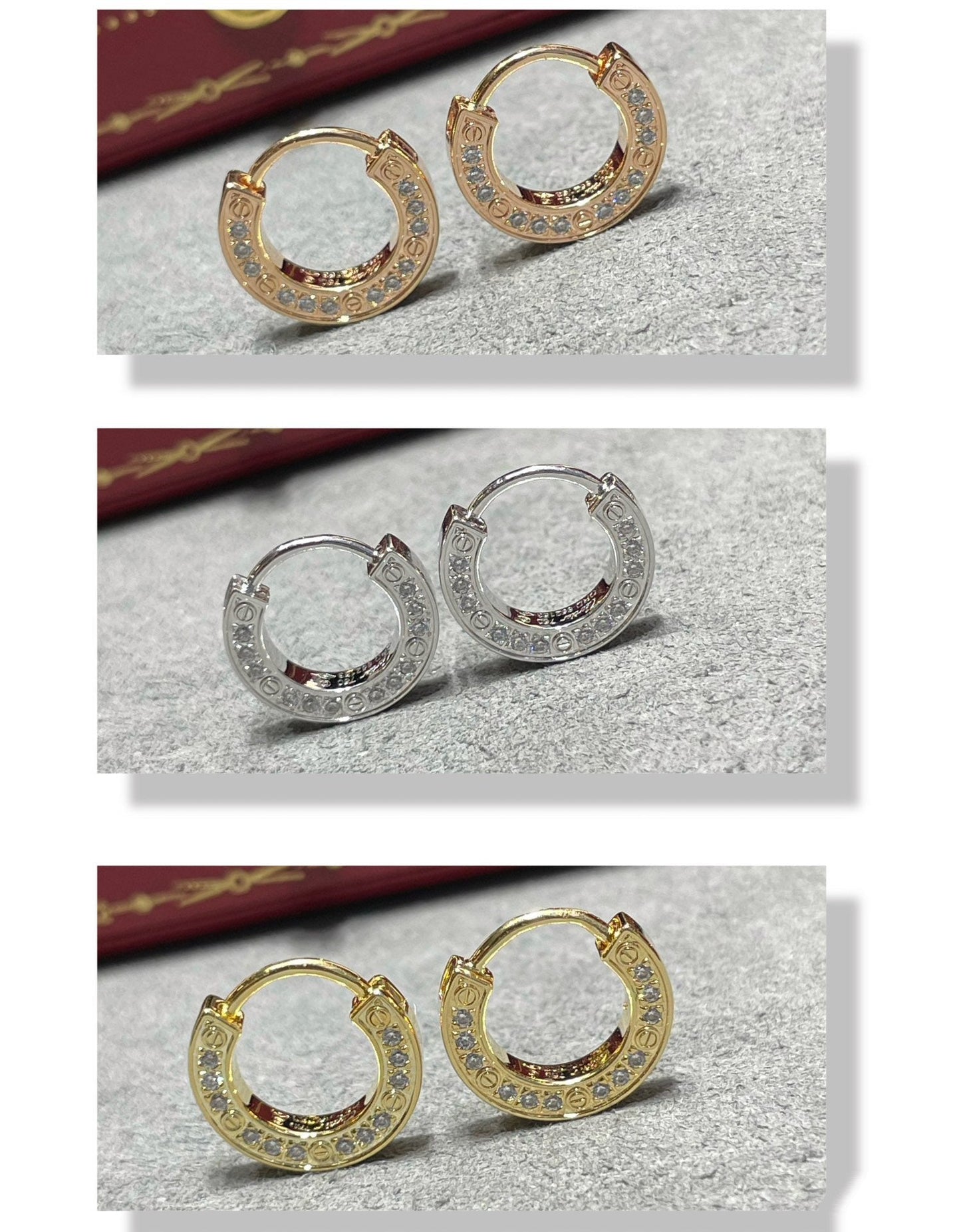 [LORA]LOVE DIAMOND EARRINGS