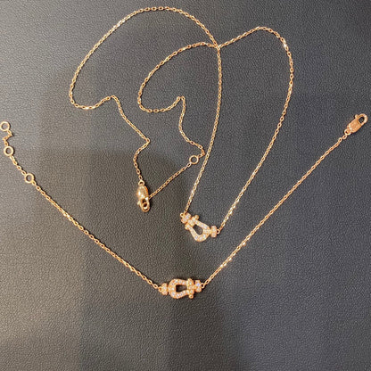 [LORA]FORCE 10 DIAMOND PINK GOLD NECKLACE MINI MODEL