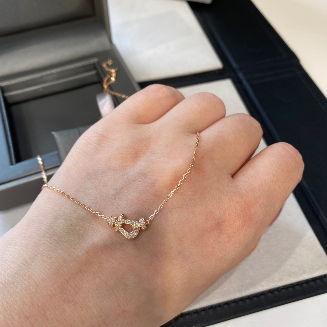 [LORA]FORCE 10 DIAMOND PINK GOLD NECKLACE MINI MODEL