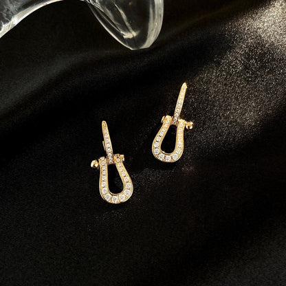 [LORA]FORCE 10 FULL DIAMOND DROP EARRINGS MEDIUM MODEL