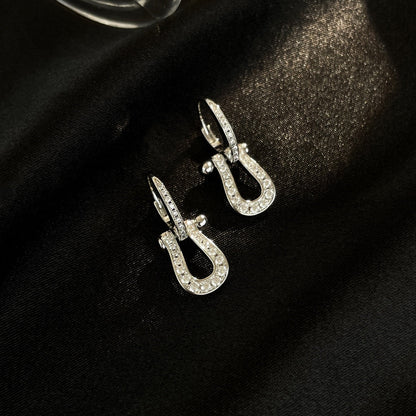 [LORA]FORCE 10 FULL DIAMOND DROP EARRINGS MEDIUM MODEL