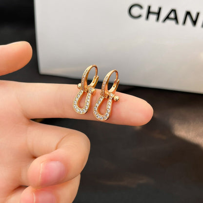[LORA]FORCE 10 FULL DIAMOND DROP EARRINGS MEDIUM MODEL