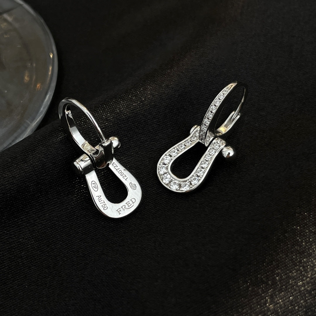 [LORA]FORCE 10 FULL DIAMOND DROP EARRINGS MEDIUM MODEL