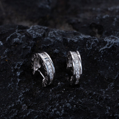 [LORA]ZERO 1 MINI SILVER DIAMOND EARRINGS