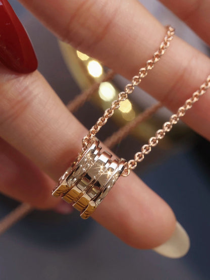 [LORA]ZERO 1 PINK GOLD NECKLACE