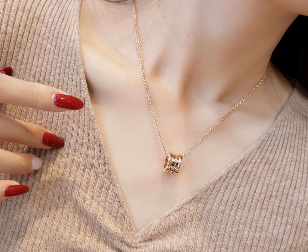 [LORA]ZERO 1 PINK GOLD NECKLACE