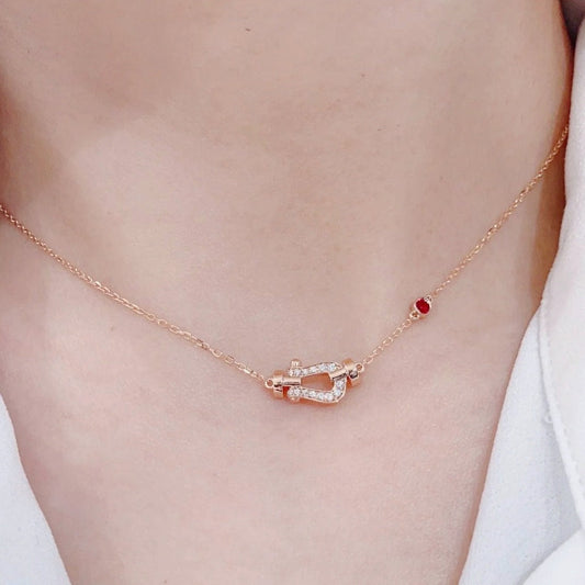 [LORA]FORCE 10 DIAMOND PINK GOLD NECKLACE
