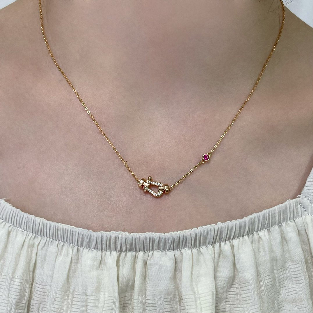 [LORA]FORCE 10 DIAMOND PINK GOLD NECKLACE