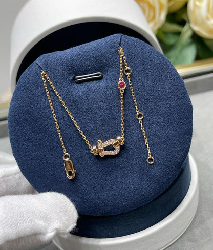 [LORA]FORCE 10 DIAMOND PINK GOLD NECKLACE
