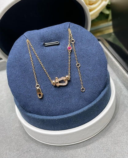 [LORA]FORCE 10 DIAMOND PINK GOLD NECKLACE
