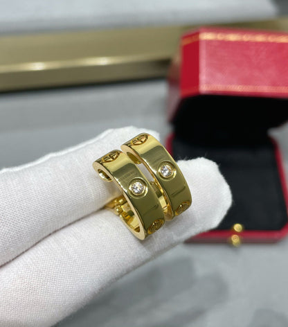[LORA]LOVE 5.5MM 1 DIAMOND EARRINGS