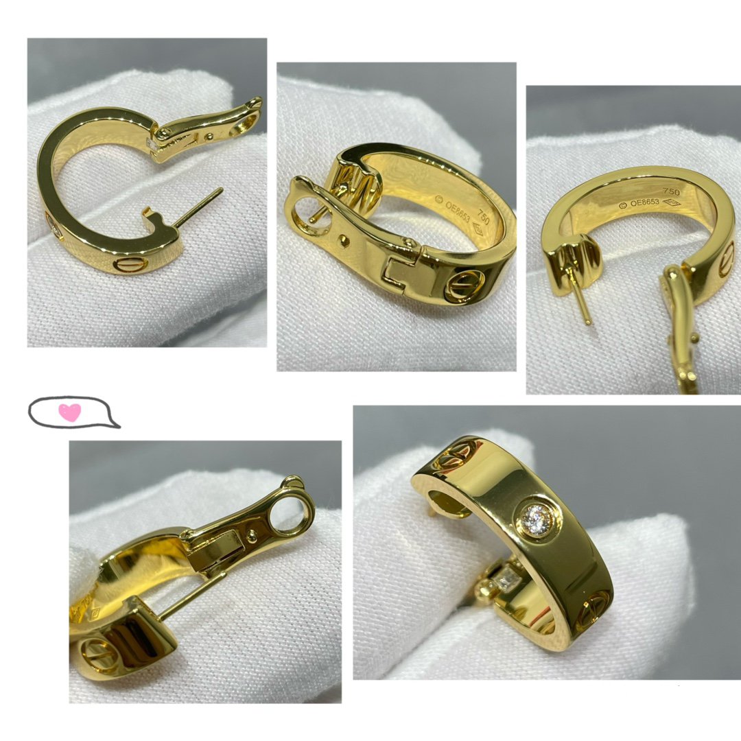 [LORA]LOVE 5.5MM 1 DIAMOND EARRINGS